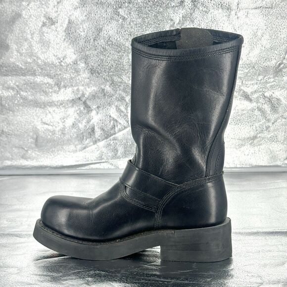 Harley Davidson Men's Black Leather Mega Conductor Motorcycle Boots Size 7.5 - Picture 8 of 16